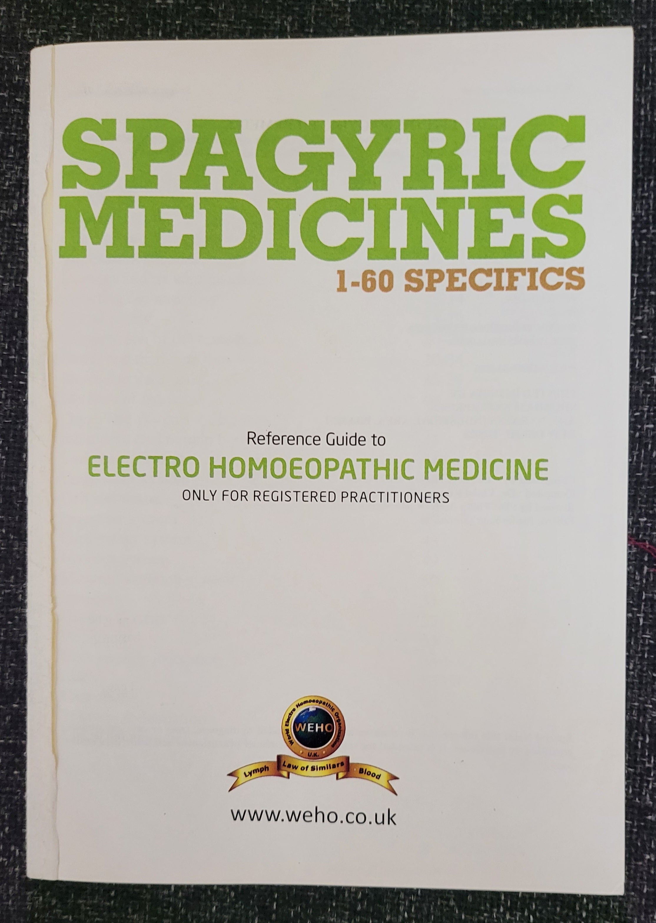 Spagyric 1-60 specific (1st edition)